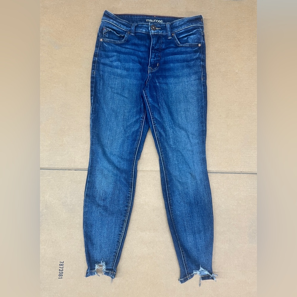 Maurice's Edgely Super Skinny High Rise  size 8 Short